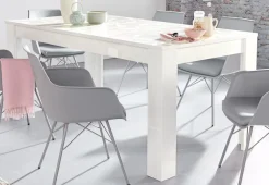 Home affaire Esstisch »Prisma 180x90 cm, Esszimmertisch, ausziehbar, erweiterbar auf 228 cm« rechteckig,Tischplatte Stärke 22 mm u. mit elegantem Siebdruck