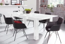 Home affaire Esstisch »Prisma 180x90 cm, Esszimmertisch, ausziehbar, erweiterbar auf 228 cm« rechteckig,Tischplatte Stärke 22 mm u. mit elegantem Siebdruck