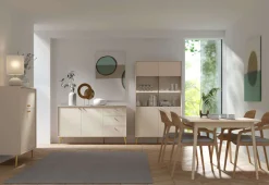 Home affaire Esstisch »ROMELIS beige Küchentisch 180x90 cm, modernes Design« pflegeleichter Tisch, Esszimmertisch, FSC®-zertifiziert