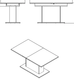 Home affaire Esstisch »Sabrina« Breite 160 cm, Auszugsfunktion