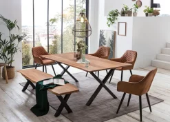 Home affaire Esstisch »Soho« mit echter Baumkante