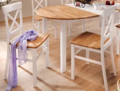 Home affaire Esstisch »Time Massivholz FSC Holztisch« Durchmesser 120 cm, mit Auszugsfunktion, Küchentisch, Bestseller