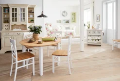 Home affaire Esstisch »Time Massivholz FSC Holztisch« Durchmesser 120 cm, mit Auszugsfunktion, Küchentisch, Bestseller