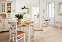 Home affaire Esstisch »Time Massivholz FSC Holztisch« Durchmesser 120 cm, mit Auszugsfunktion, Küchentisch, Bestseller
