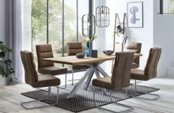 Home affaire Esstisch »Tristan natur« mit echter Baumkante
