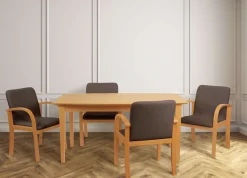 Home affaire Esszimmersessel »LINA707« 1 Stk. tlg. Extra-confort, Fleckenabweisendes Gewebe, Massivholz