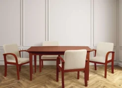 Home affaire Esszimmersessel »LINA707« 1 Stk. tlg. Extra-confort, Fleckenabweisendes Gewebe, Massivholz