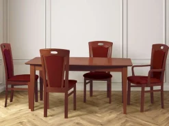 Home affaire Esszimmerstuhl »FERDI, Armlehnstuhl, Made in Italy, Massivholz« () 1 Stk.Bezug Feinstruktur (wasser-und fleckabweisend) oder Struktur