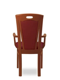 Home affaire Esszimmerstuhl »FERDI, Armlehnstuhl, Made in Italy, Massivholz« () 1 Stk.Bezug Feinstruktur (wasser-und fleckabweisend) oder Struktur