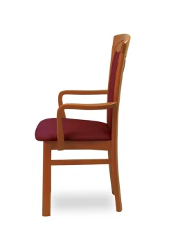 Home affaire Esszimmerstuhl »FERDI, Armlehnstuhl, Made in Italy, Massivholz« () 1 Stk.Bezug Feinstruktur (wasser-und fleckabweisend) oder Struktur