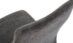 Home affaire Esszimmerstuhl »PICTOU, 2er Set, mit Metallgestell in matt schwarz« (Set) 2 Stk.in verschiedenen Farben, Belsatbarkeit pro Stuhl 120 kg, mit Armlehne
