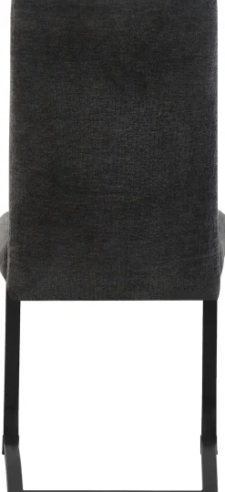 Home affaire Esszimmerstuhl »PICTOU, 2er Set, mit Metallgestell in matt schwarz« (Set) 2 Stk.in verschiedenen Farben, Belsatbarkeit pro Stuhl 120 kg, mit Armlehne
