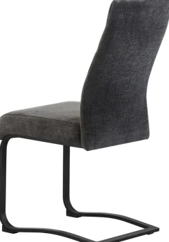 Home affaire Esszimmerstuhl »PICTOU, 2er Set, mit Metallgestell in matt schwarz« (Set) 2 Stk.in verschiedenen Farben, Belsatbarkeit pro Stuhl 120 kg, mit Armlehne