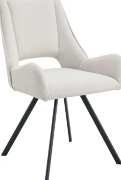 Home affaire Esszimmerstuhl »AIRDRIE, 2er Set, mit Metallgestell in matt schwarz« (Set) 2 Stk.in verschiedenen Farben, Belsatbarkeit pro Stuhl 120 kg, mit Griffloch