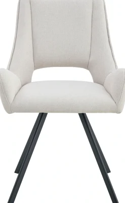 Home affaire Esszimmerstuhl »AIRDRIE, 2er Set, mit Metallgestell in matt schwarz« (Set) 2 Stk.in verschiedenen Farben, Belsatbarkeit pro Stuhl 120 kg, mit Griffloch