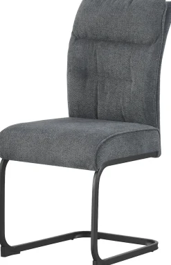 Home affaire Esszimmerstuhl »BARRIE, 2er Set, mit Metallgestell in matt schwarz« (Set) 2 Stk.in verschiedenen Farben, Belsatbarkeit pro Stuhl 120 kg, mit Armlehne