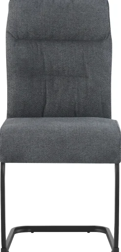 Home affaire Esszimmerstuhl »BARRIE, 2er Set, mit Metallgestell in matt schwarz« (Set) 2 Stk.in verschiedenen Farben, Belsatbarkeit pro Stuhl 120 kg, mit Armlehne