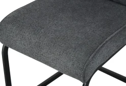 Home affaire Esszimmerstuhl »BARRIE, 2er Set, mit Metallgestell in matt schwarz« (Set) 2 Stk.in verschiedenen Farben, Belsatbarkeit pro Stuhl 120 kg, mit Armlehne