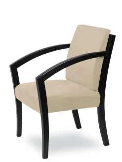 Home affaire Esszimmerstuhl »G98 George Armlehnstuhl, Sessel, in 3 Gestellfarben Made in Italy« () 1 Stk.Extra-confort, Fleckenabweisendes Gewebe, Massivholz