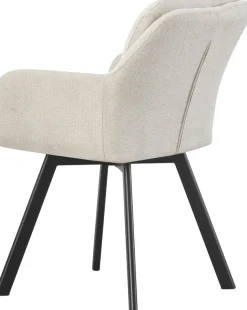 Home affaire Esszimmerstuhl »NEEPAWA, 2er Set, mit Metallgestell in matt schwarz« (Set) 2 Stk.in verschiedenen Farben, Belsatbarkeit pro Stuhl 120 kg, mit Armlehne