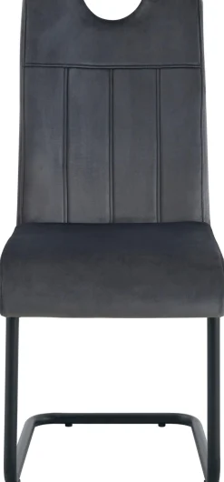 Home affaire Esszimmerstuhl »BRANDON, 2er Set, mit Metallgestell in matt schwarz« (Set) 2 Stk.in verschiedenen Farben, Belsatbarkeit pro Stuhl 120 kg, 360° drehbar