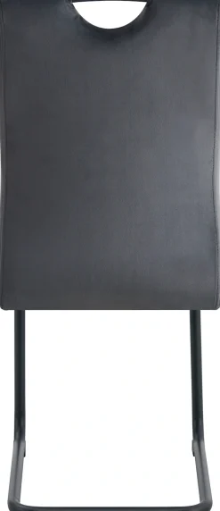 Home affaire Esszimmerstuhl »BRANDON, 2er Set, mit Metallgestell in matt schwarz« (Set) 2 Stk.in verschiedenen Farben, Belsatbarkeit pro Stuhl 120 kg, 360° drehbar