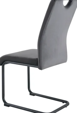 Home affaire Esszimmerstuhl »BRANDON, 2er Set, mit Metallgestell in matt schwarz« (Set) 2 Stk.in verschiedenen Farben, Belsatbarkeit pro Stuhl 120 kg, 360° drehbar