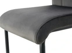Home affaire Esszimmerstuhl »BRANDON, 2er Set, mit Metallgestell in matt schwarz« (Set) 2 Stk.in verschiedenen Farben, Belsatbarkeit pro Stuhl 120 kg, 360° drehbar