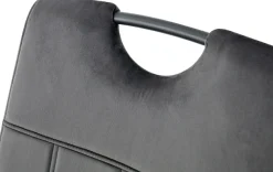 Home affaire Esszimmerstuhl »BRANDON, 2er Set, mit Metallgestell in matt schwarz« (Set) 2 Stk.in verschiedenen Farben, Belsatbarkeit pro Stuhl 120 kg, 360° drehbar