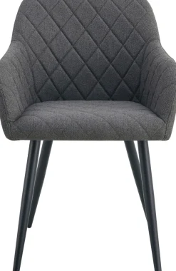 Home affaire Esszimmerstuhl »SUDBURRY, 2er Set, mit Metallgestell in matt schwarz« (Set) 2 Stk.in verschiedenen Farben, Belsatbarkeit pro Stuhl 120 kg, mit Griffloch