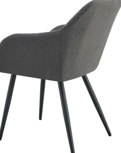 Home affaire Esszimmerstuhl »SUDBURRY, 2er Set, mit Metallgestell in matt schwarz« (Set) 2 Stk.in verschiedenen Farben, Belsatbarkeit pro Stuhl 120 kg, mit Griffloch