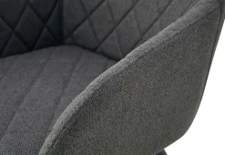 Home affaire Esszimmerstuhl »SUDBURRY, 2er Set, mit Metallgestell in matt schwarz« (Set) 2 Stk.in verschiedenen Farben, Belsatbarkeit pro Stuhl 120 kg, mit Griffloch
