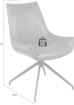 Home affaire Esszimmerstuhl »Firenze« (Set) 2 Stk.Drehstuhl Firenze grey
