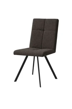 Home affaire Esszimmerstuhl »Mia Essstuhl, Wohnstuhl, Polsterstuhl, 4-Fußstuhl« (Set) 2 Stk.mit schwarz pulverbeschichteten Metallbeinen, gepolstert, modern