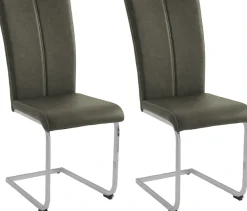 Home affaire Freischwinger »Nils« (Set) 2 Stk.Stuhl belastbar bis 120 Kg, Gestell Metall im Chrom-Look oder Schwarz