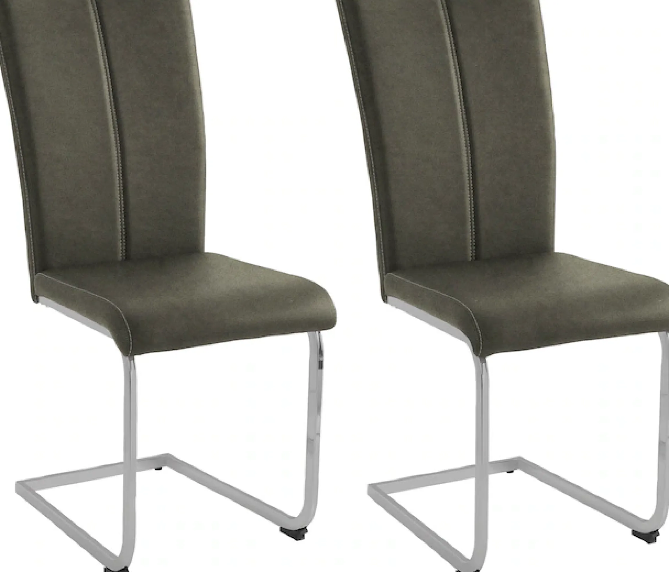 Home affaire Freischwinger »Nils« (Set) 2 Stk.Stuhl belastbar bis 120 Kg, Gestell Metall im Chrom-Look oder Schwarz