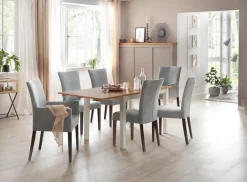 Home affaire 4-Fußstuhl »Aspen« (Set) 2 Stk.Beine aus massiver Buche, wengefarben lackiert