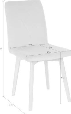 Home affaire 4-Fußstuhl »Brest« (Set) 2 Stk.Sitz und Rücken gepolstert,Rautensteppung imRueckenlehne