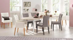 Home affaire 4-Fußstuhl »Colorado« (Set) 2 Stk.Beine aus Buche, wengefarben lackiert, Im 2er, 4er oder 6er-Set