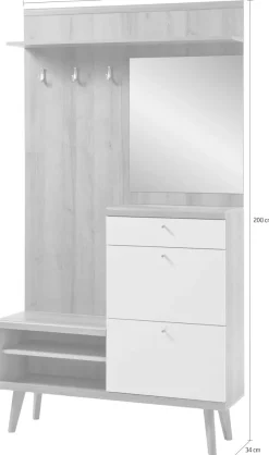 Home affaire Garderobe »Merle« Höhe ca. 200 cm
