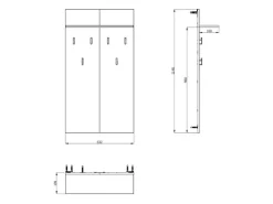 Home affaire Garderobenpaneel »Arran, Wandregal Wandpaneel, Wandgarderobe praktisch & stillvoll« mit 6 Kleiderhaken und Ablage für Accessoires, Breite 63 cm