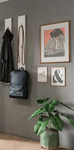 Home affaire Garderobenpaneel »Trondheim Paneel 2er Set,« Höhe 115 cm, 6 Haken,Garderobe, Flur, Diele