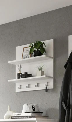 Home affaire Garderobenpaneel »Trondheim Paneel, Breite 52 cm« 1 Stk. tlg. 2 Ablageböden, 4 Haken, Garderoben, Flur, Diele