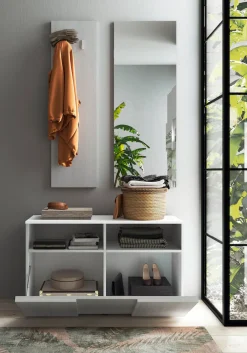Home affaire Garderobenpaneel »Dama, Wandpaneel mit 2 Haken Breite 31 cm, Höhe 110 cm, Flurgarderobe« Wandgarderobe in Eucalipto, passend zur Garderobe Dama