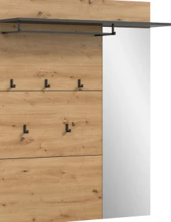 Home affaire Garderobenpaneel »REHAT, TOPSELLER!, Breite 120 cm, Hutablage, 5 Haken, Garderobenstange« in verschiedenen Ausführungen,Paneel, Wandboard, Garderobe, Garderobenleiste, Garderobenboard