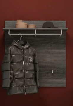 Home affaire Garderobenpaneel »SIENA, Breite 90 cm, 3 Haken, 1 Kleiderstange, 1 Ablageboden« 1 Stk. tlg. Paneel , Wandbpaneel, Garderobe, Wandgarderobe