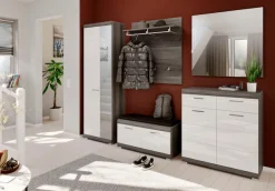 Home affaire Garderobenpaneel »SIENA, Breite 90 cm, 3 Haken, 1 Kleiderstange, 1 Ablageboden« 1 Stk. tlg. Paneel , Wandbpaneel, Garderobe, Wandgarderobe