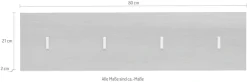 Home affaire Garderobenpaneel »Sovana« Wandpaneel zur Wandmontage - (B/T/H) 80/2/21 cm