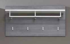 Home affaire Garderobenpaneel »Sovana« 1 Stk. tlg. Garderobenpaneel mit Ablage & Haken - (B/T/H) 80/28/40 cm