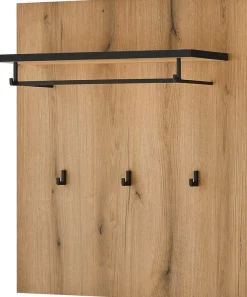 Home affaire Garderobenpaneel »Cantara, Wandregal, Flurgarderobe mit Hutablage, Kleiderstange & Haken« vielseitig einsetzbar, in zwei Farben verfügbar, 79 cm breit